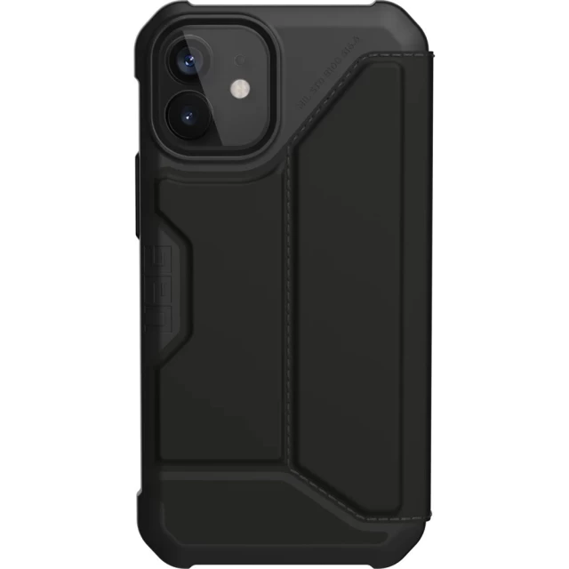 Чехол UAG Metropolis SATN ARMR Black для iPhone 12 mini (112346113840)