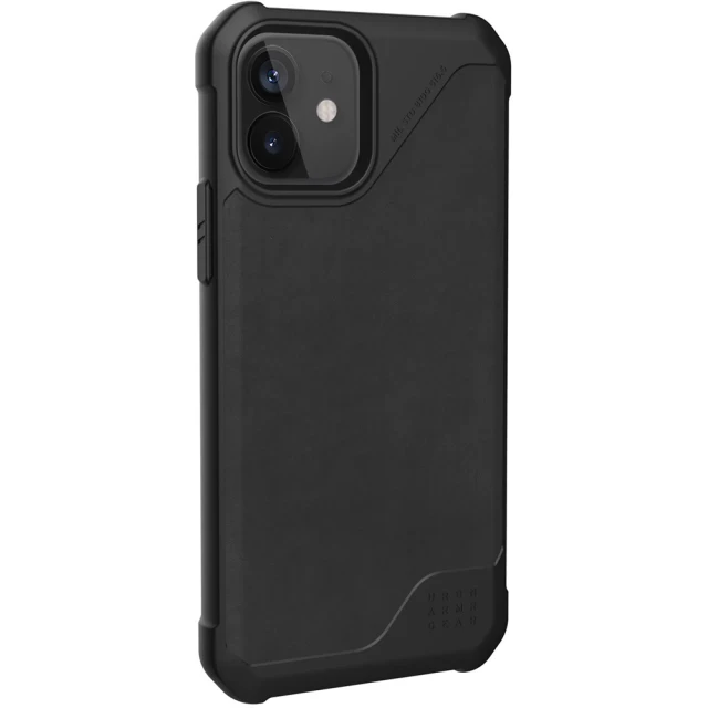 Чохол UAG Metropolis LT LTHR ARMR Black для iPhone 12 | 12 Pro (11235O118340)