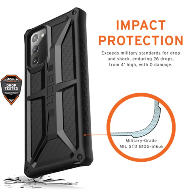 Чехол UAG Monarch Carbon Fiber для Samsung Galaxy Note 20 (212191114242)