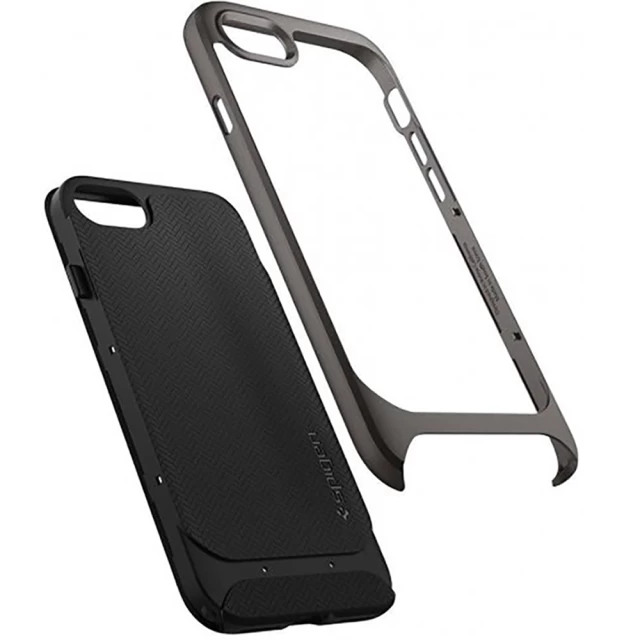 Чохол Spigen для iPhone SE 2020/8/7 Neo Hybrid Herringbone Gunmetal (054CS22197)