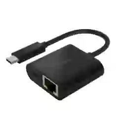 Адаптер Belkin USB-C - Ethernet with PD 60W Black (INC001BTBK)