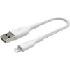 Кабель Belkin USB-A - Lightning BRAIDED White 0.15m (CAA002BT0MWH)
