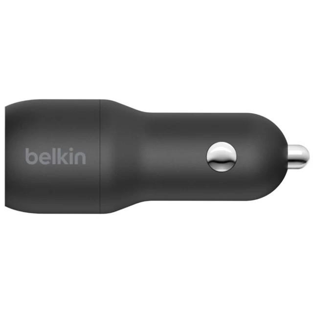 Автомобильное зарядное устройство Belkin Car Charger 24W Dual USB-A Black (CCB001BTBK)