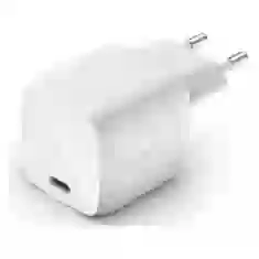 Мережевий зарядний пристрій Belkin GAN (30W) USB-С White (WCH001VFWH)