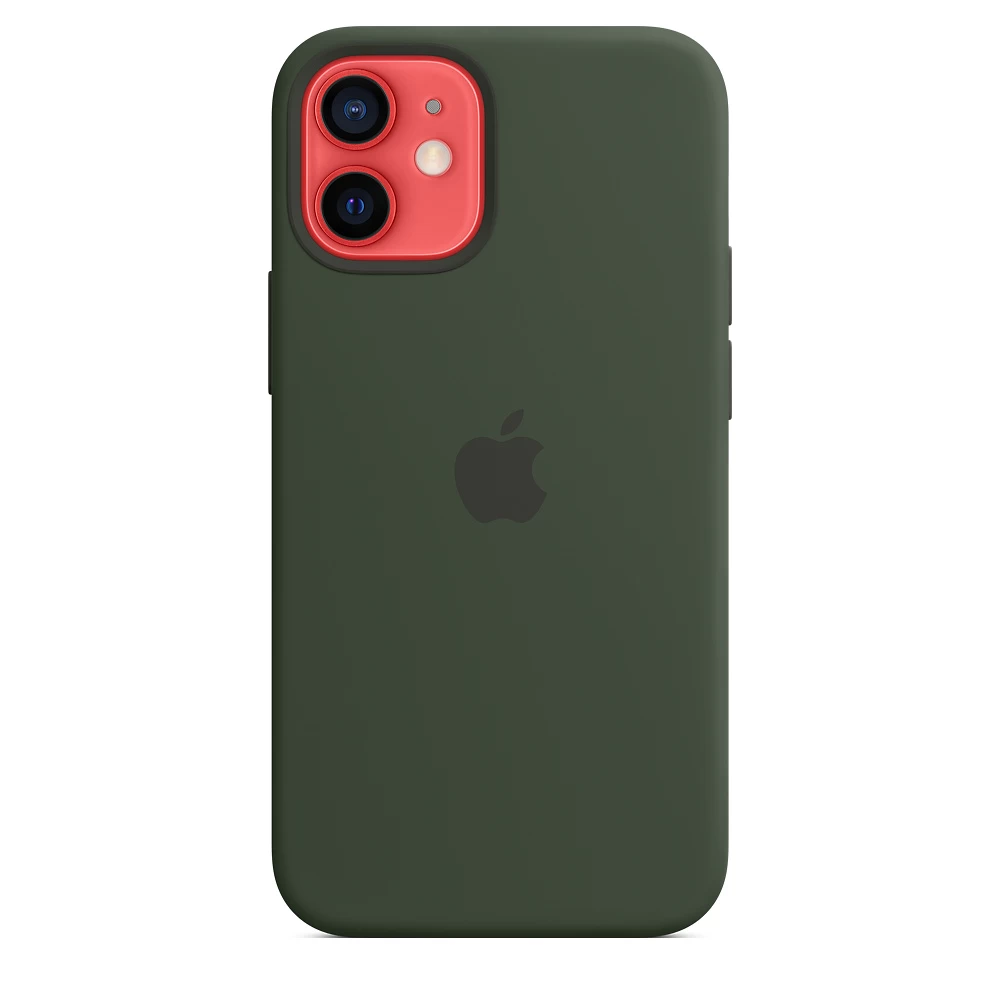 Чехол Apple Silicone Case для iPhone 12 mini with MagSafe Cypress Green  Original (MHKR3ZE/A) - купить по цене 2949 ₴ в Киеве / Украине.  Оригинальный товар с гарантией качества.