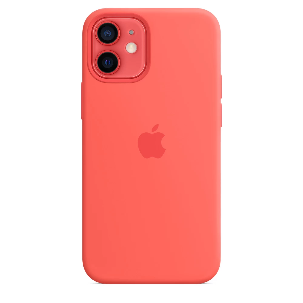 Чехол Apple Silicone Case для iPhone 12 mini with MagSafe Pink Citrus  Original (MHKP3ZE/A) - купить по цене 2949 ₴ в Киеве / Украине. Оригинальный  товар с гарантией качества.