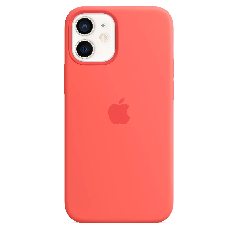 Чехол Apple Silicone Case для iPhone 12 mini with MagSafe Pink Citrus  Original (MHKP3ZE/A) - купить по цене 2949 ₴ в Киеве / Украине.  Оригинальный товар с гарантией качества.