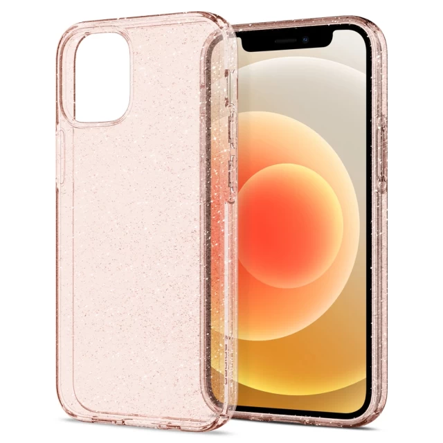 Чохол Spigen для iPhone 12 | 12 Pro Liquid Crystal Glitter Rose Quartz (ACS01699)