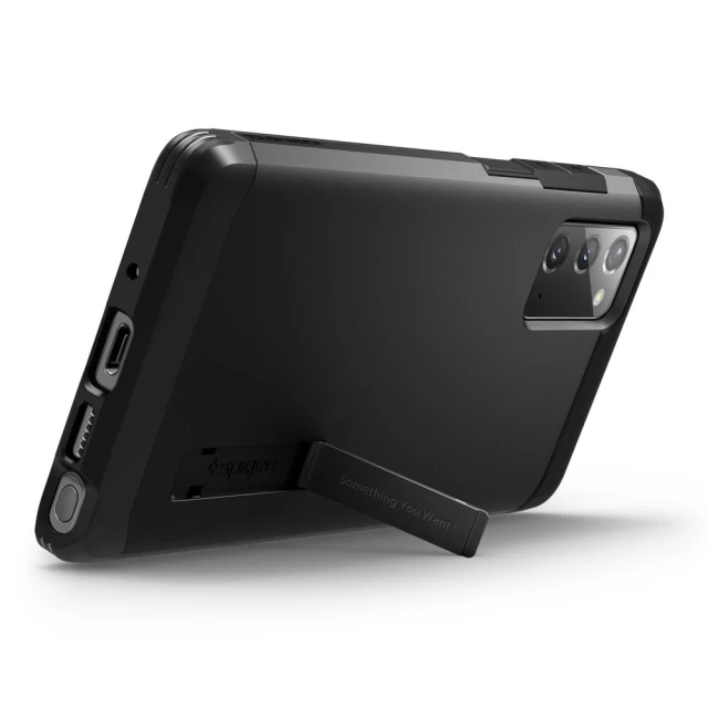 Чохол Spigen для Samsung Galaxy Note 20 Tough Armor Black (ACS01422)