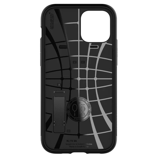 Чохол Spigen для iPhone 12 | 12 Pro Slim Armor Black (ACS01523)