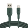 Кабель Belkin USB-A - Lightning PVC Midnight Green 1m (CAA001BT1MMG)