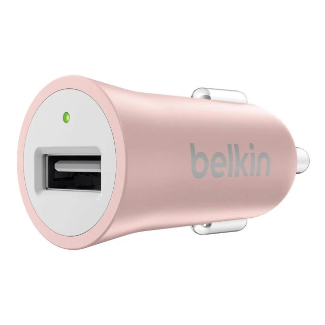 Автомобильное зарядное устройство Belkin USB Mixit Premium (USB 2.4Amp) Rose Gold (F8M730BTC00)