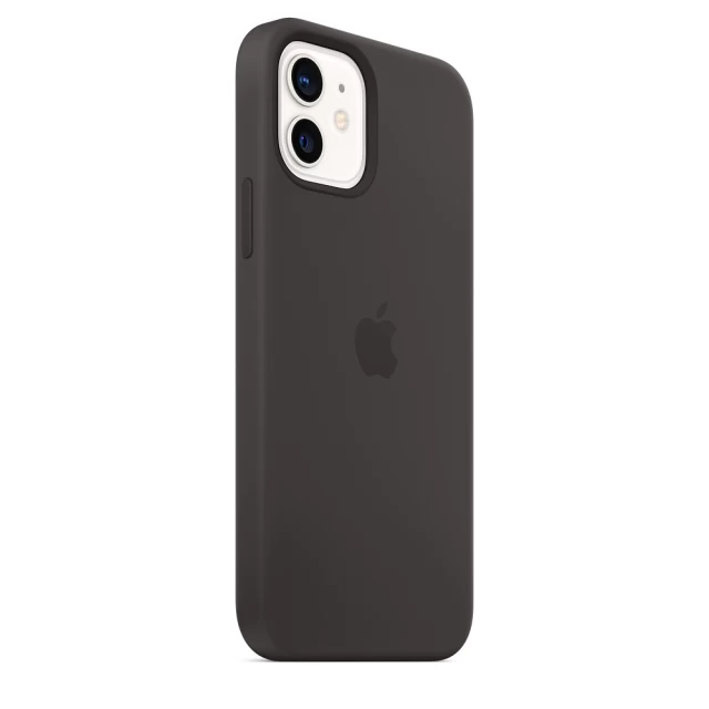 Чохол Silicone Case для iPhone 12 | 12 Pro Black with MagSafe OEM