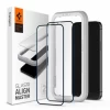 Защитное стекло Spigen для iPhone 12 mini Glas tR ALM FC Black (2Pack) (AGL01812)