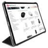 Чохол Macally Protective Case and Stand для iPad Air 4th 10.9 2020 Grey (BSTANDA4-G)