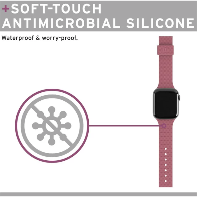 Ремешок UAG Dot Silicone для Apple Watch 49 | 45 | 44 | 42 mm Dusty Rose (19249K314848)