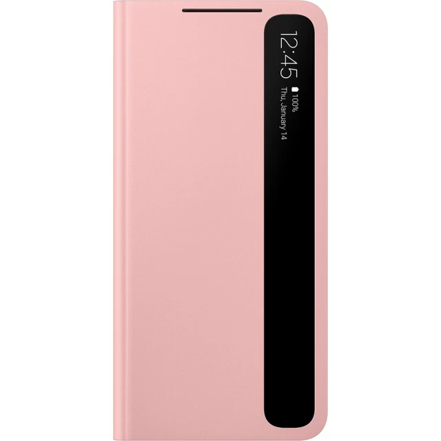 Чохол Samsung Smart Clear View Cover для Samsung Galaxy S21 Pink (EF-ZG991CPEGRU)