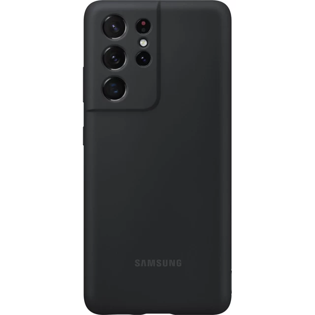 Чохол Samsung Silicone Cover для Samsung Galaxy S21 Ultra Black (EF-PG998TBEGRU)