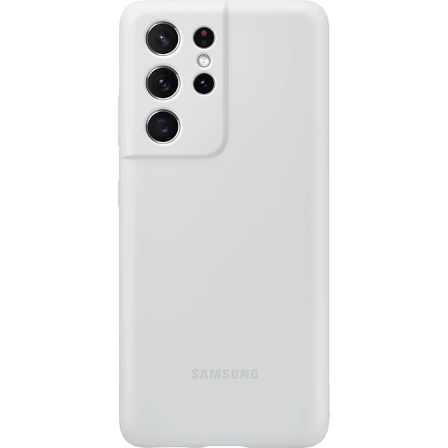 Чохол Samsung Silicone Cover для Samsung Galaxy S21 Ultra Light Gray (EF-PG998TJEGRU)