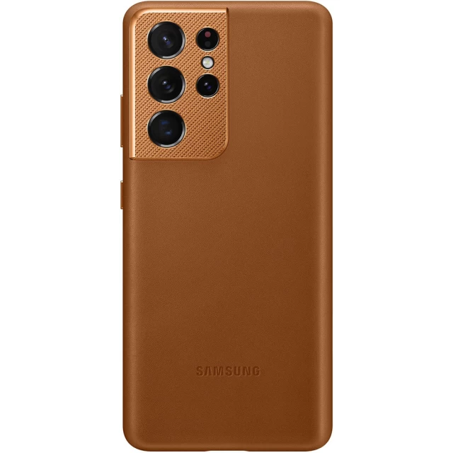 Чехол Samsung Leather Cover для Samsung Galaxy S21 Ultra Brown (EF-VG998LAEGRU)
