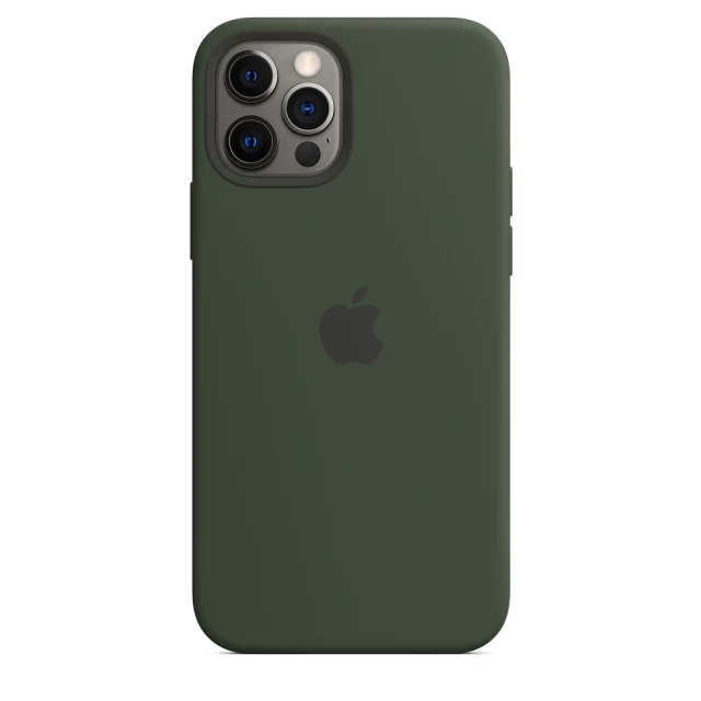 Чохол Silicone Case для iPhone 12 | 12 Pro Cyprus Green with MagSafe OEM