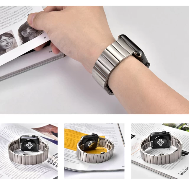 Ремінець COTEetCI W25 Steel Band для Apple Watch 49 | 45 | 44 | 42 mm Silver (WH5238-TS)