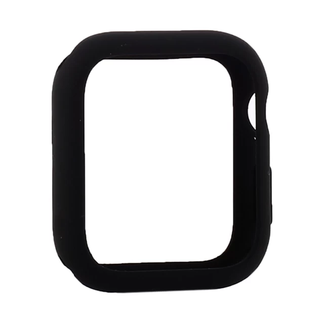 Силиконовый чехол Coteetci Liquid Silicone для Apple Watch 40 mm Black (CS7067-BL)