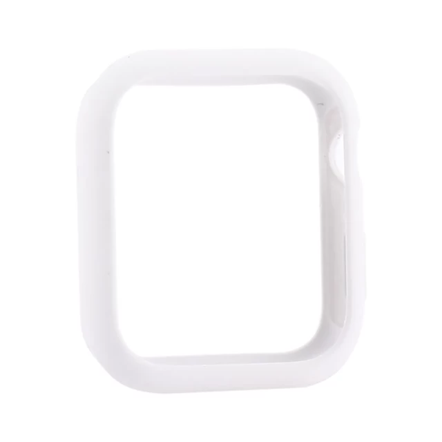 Силиконовый чехол Coteetci Liquid Silicone для Apple Watch 40 mm White (CS7067-WH)