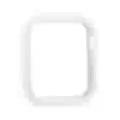 Силіконовий чохол Coteetci Liquid Silicone для Apple Watch 44 mm White (CS7068-WH)