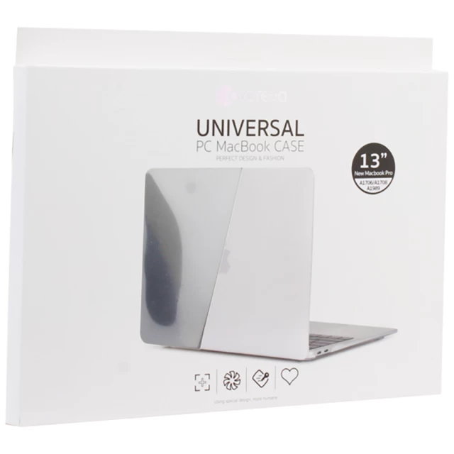 Чехол COTEetCI Universal PC для MacBook Pro 13 (2016-2019) Transparent Black (MB1002-TB)