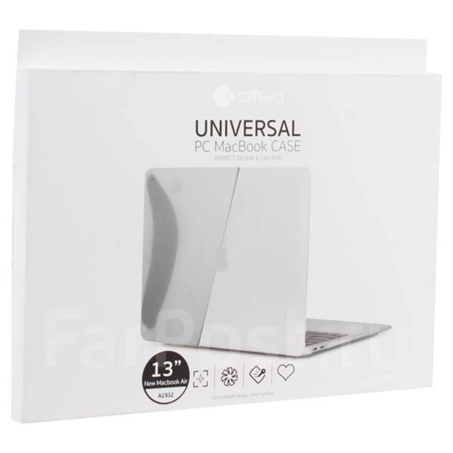 Чехол COTEetCI Universal PC для MacBook Air 13 (2018-2020) Transparent (MB1003-TT)