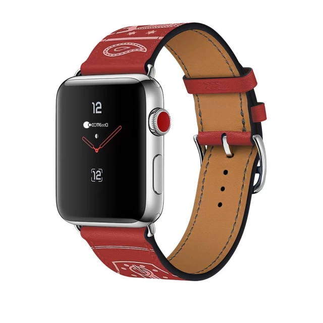 Ремешок COTEetCI Fashion W13 Leather для Apple Watch 41 | 40 | 38 mm Red (WH5218-RD)