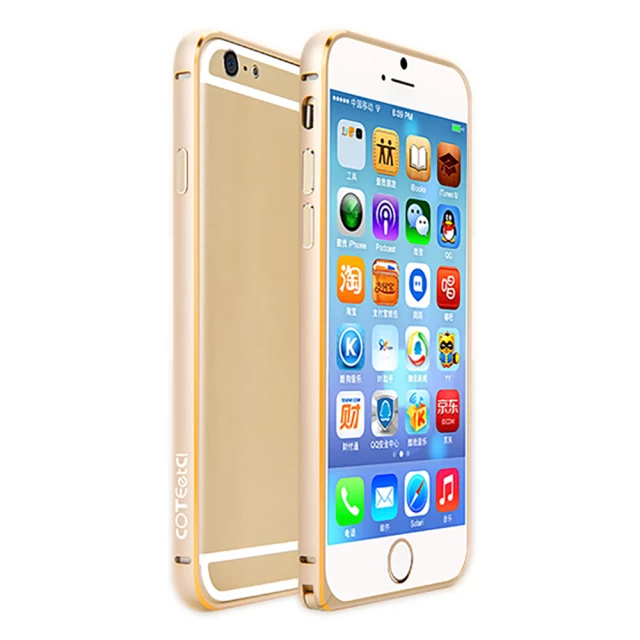 Чехол Coteetci Aluminum для iPhone 6/6S Gold