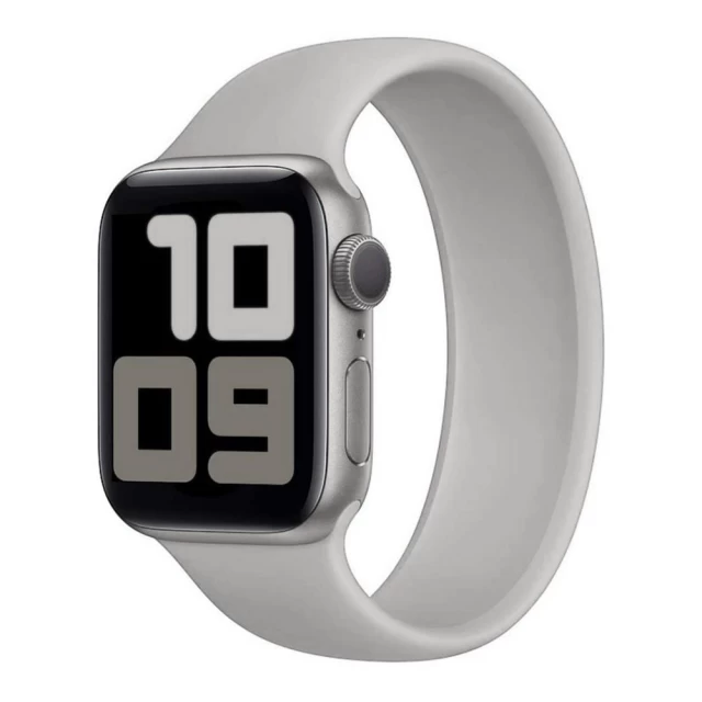 Ремінець COTEetCI W58 Liquid Silicone Band для Apple Watch 41 | 40 | 38 mm Grey (Size 2) (WH5300-GY-135)