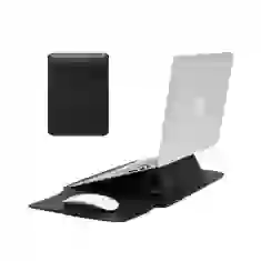 Чехол-конверт COTEetCI Multifunction Leather Liner для MacBook Air 13 M1 (2018-2020) и Pro 13 M1/M2 (2016-2022) Black (MB1087-BK)