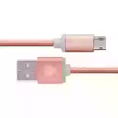 Кабель COTEetCI M23 NYLON USB-A to microUSB 2m Rose Gold (CS2131-2M-MRG)