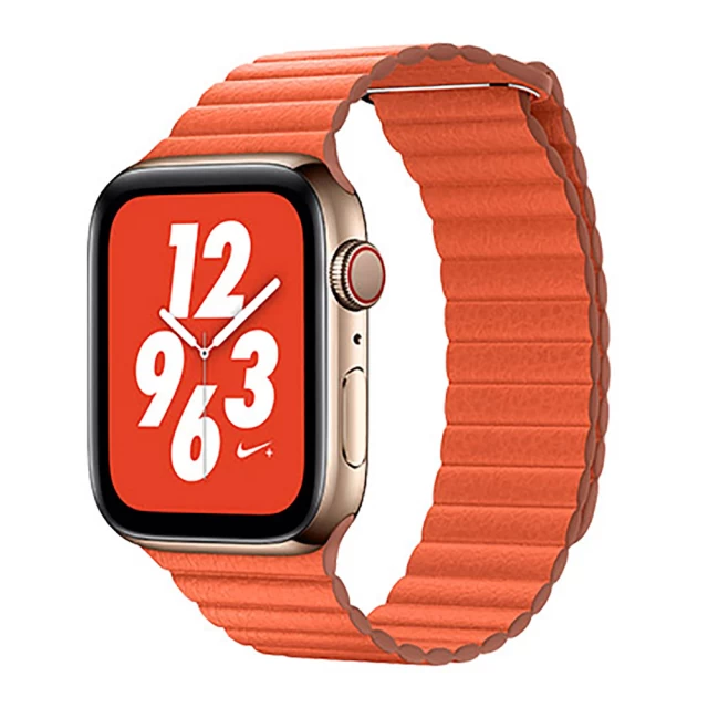 Ремінець COTEetCI W7 Leather Magnet Band для Apple Watch 41 | 40 | 38 mm Orange (WH5205-OR)