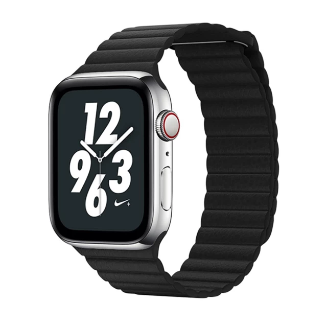 Ремінець COTEetCI W7 Leather Magnet Band для Apple Watch 41 | 40 | 38 mm Black (WH5205-BK)