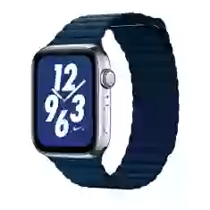 Ремінець COTEetCI W7 Leather Magnet Band для Apple Watch 49 | 45 | 44 | 42 mm Dark Blue (WH5206-DB)