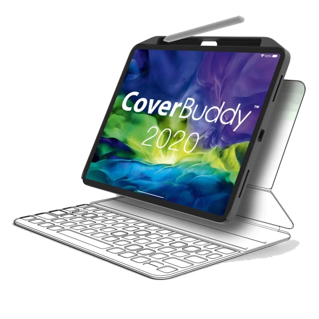 Чехол SwitchEasy CoverBuddy для iPad Pro 12.9 2020 4th Gen Dark Gray (GS-109-99-152-116)