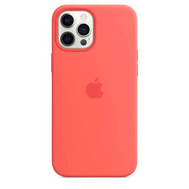 Чохол Silicone Case для iPhone 12 Pro Max Pink Citrus with MagSafe OEM