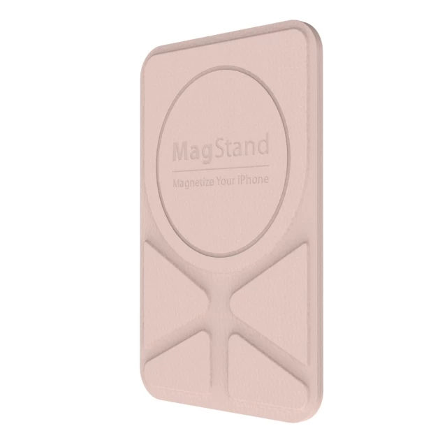 Подставка-аксессуар Switcheasy MagStand Leather Stand для iPhone 12 | 11 Pink Sand (GS-103-158-221-140)