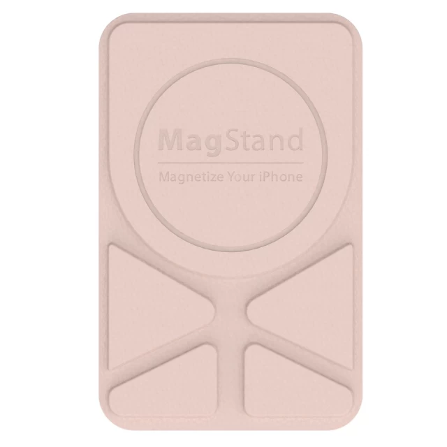 Підставка-аксесуар Switcheasy MagStand Leather Stand для iPhone 12 | 11 Pink Sand (GS-103-158-221-140)