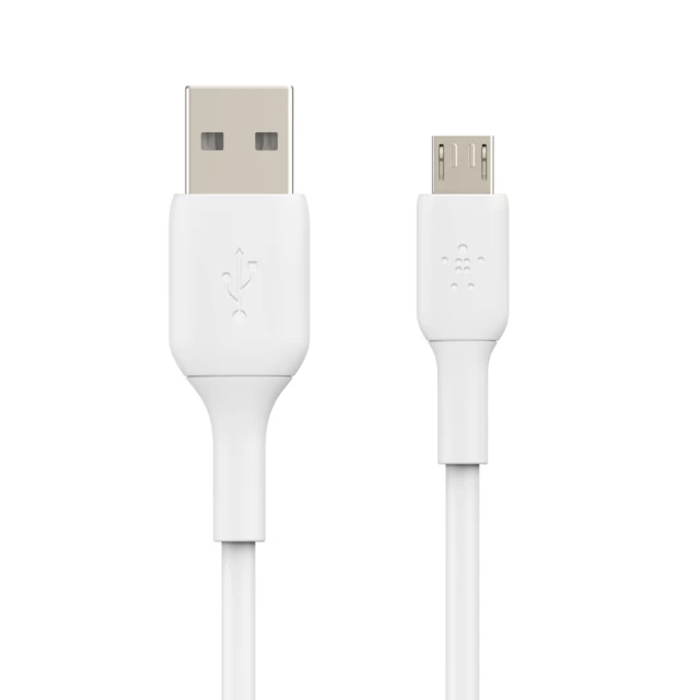 Кабель Belkin USB-A to micro USB PVC White 1m (CAB005BT1MWH)