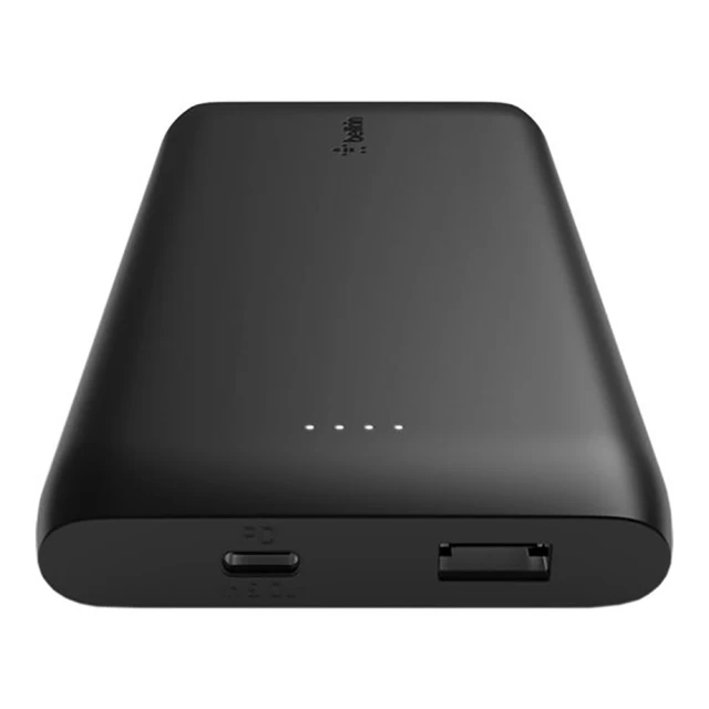 Портативное зарядное устройство Belkin Playa 10000mAh 18W USB-C PD, USB-A Black (PB0001BTC1-PBB)