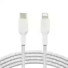 Кабель Belkin USB-C to Lightning BRAIDED White 2 m (CAA004BT2MWH)