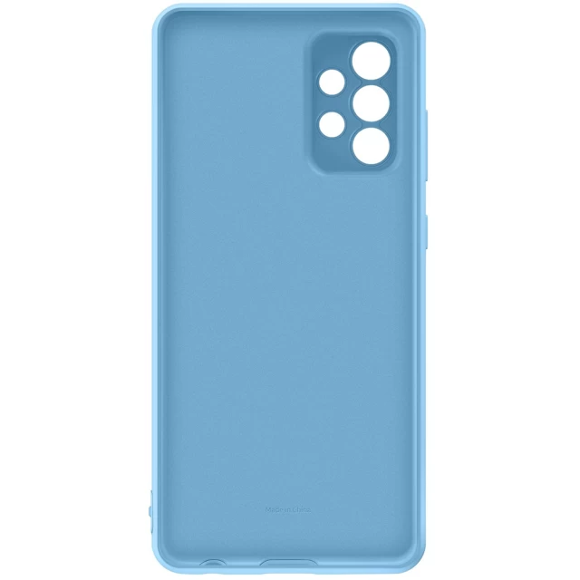 Чохол Samsung Silicone Cover для Galaxy A72 Blue (EF-PA725TLEGRU)
