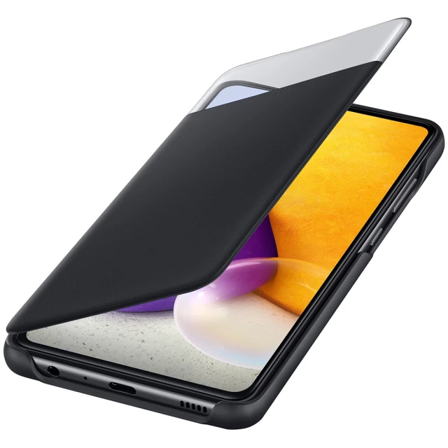 Чехол Samsung S View Wallet Cover для Galaxy A72 Black (EF-EA725PBEGRU)