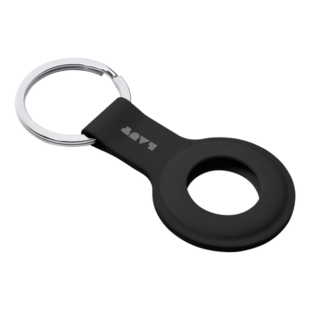 Брелок с кольцом LAUT HUEX TAG для AirTag with Key Ring Black (L_AT_HT_BK)
