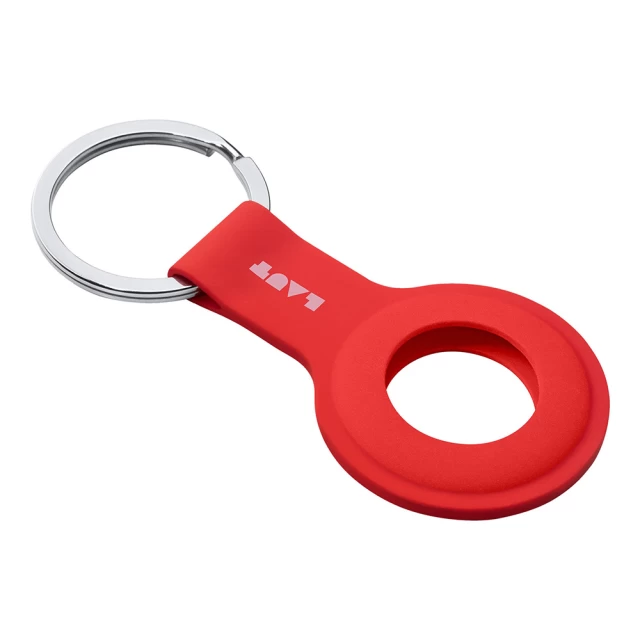 Брелок с кольцом LAUT HUEX TAG для AirTag with Key Ring Crimson (L_AT_HT_R)